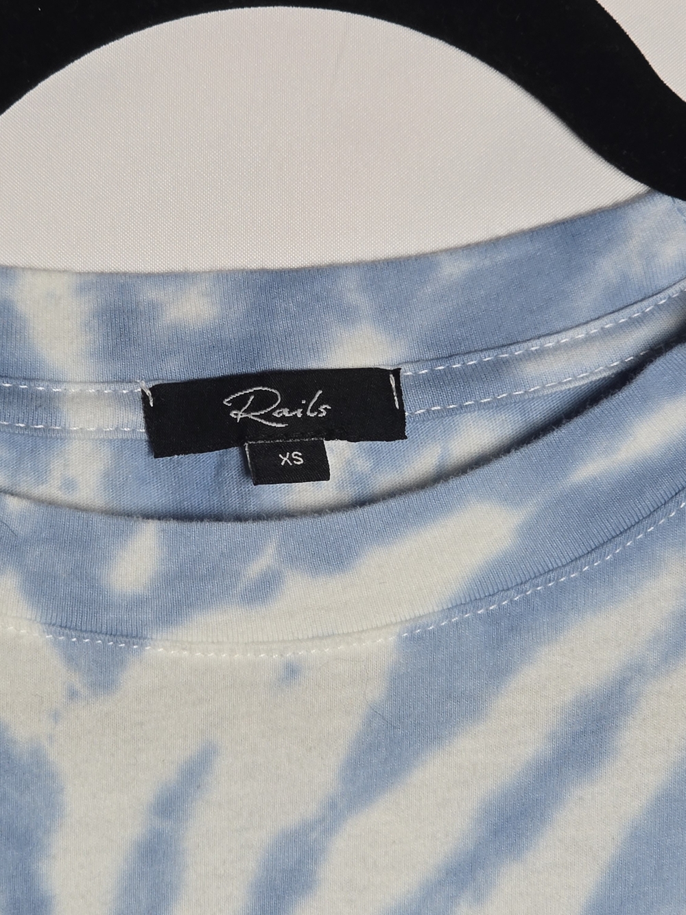 RAILS Love Your Planet Tie-Dye Tee - Blue & Green Dove Short Sleeve T Shirt - Picture 4 of 7